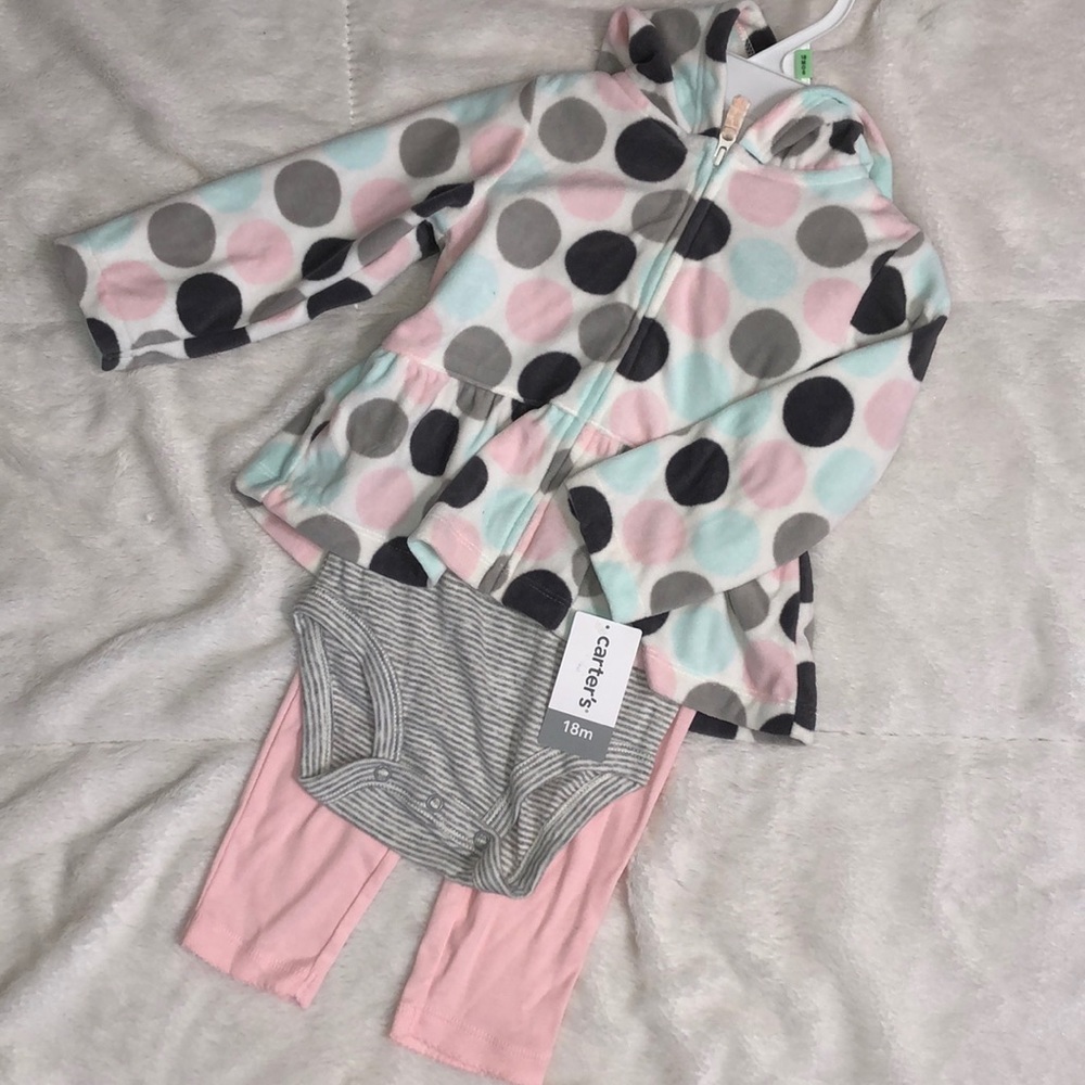 18 Months Baby Girl 3 Piece Micro Set